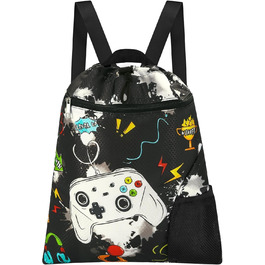 Спортивна сумка для гімнастики WAWSAM з шнурком - 38 × 45 см. Водонепроникна сумка для плавання, пляжу, покупок (для дітей)