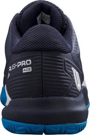 Тенісне взуття Wilson Rush Pro Ace для дітей (38 EU, Navy Blazer White Atomic Blue)