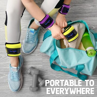 Набір манжет для ваги з неопрену Yes4All (0.9-4.5 кг) - унісекс для ходьби, калістеніки та ваги