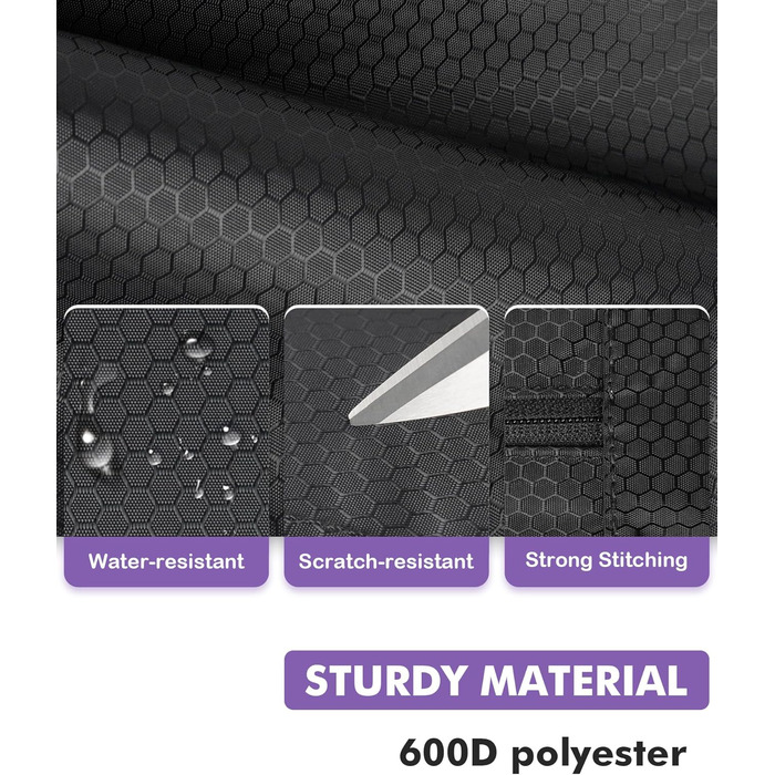 Чохол для більярдної кулі, сумка для 4 кулі та 5 шомполів, м'яко стьобаний, з регульованим плечовим ременем, для жінок та чоловіків (фіолетовий/чорний)