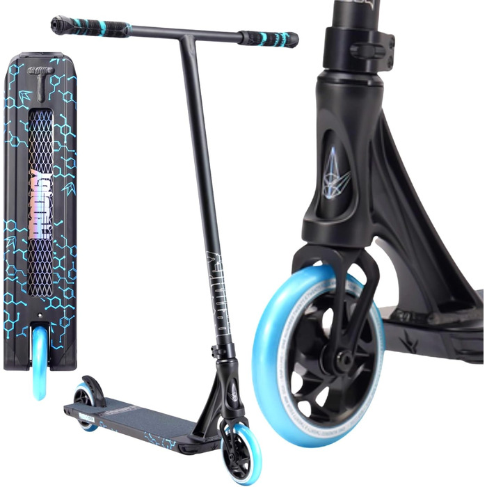 Трюковий самокат Blunt Prodigy S9 для парку, висота 70-90 см, колеса 120 мм, підшипники ABEC 9, для дітей, фрістайл, з наліпкою Fantic26