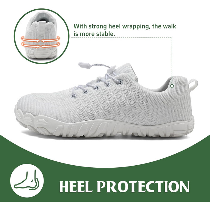 Чоботи для трейлраннінгу IceUnicorn: чоловічі та жіночі, широкі, з відділенням для пальців, унісекс, для плавання, пляжу та аквапарку (39 EU, 742weiß)