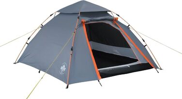 Намет Lumaland Outdoor Pop Up Kuppelzelt для кемпінгу, подорожей та фестивалів (2-3 особи), сірий