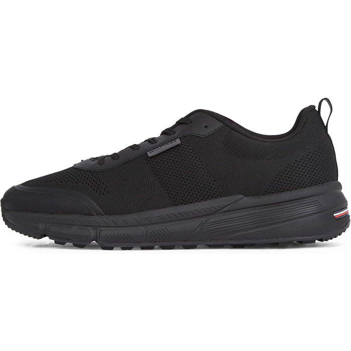 Кросівки Tommy Hilfiger Runner для чоловіків, чорні, легкі, з сучасного трикотажу, розмір 40 EU
