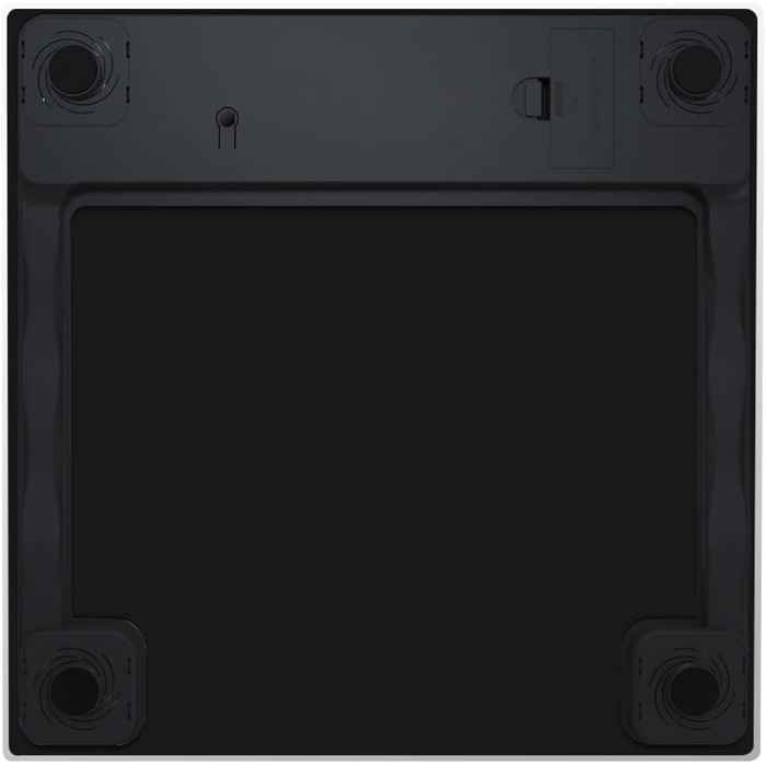 Інтелектуальна вага для тіла з Bluetooth, HFitness, вимірювання жиру, BMI, iOS/Android, чорний колір з блакитною підсвіткою