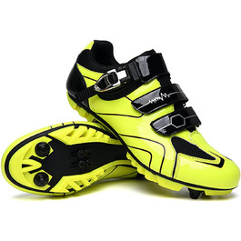 Велосипедні шкарпетки для жінок та чоловіків, MTB, Radsportschuhe, кросівки для катання на велосипеді, дихаючі, для активного відпочинку, шкарпетки для велосипеда, шкарпетки Spin MTB, розмір 42 EU, жовті