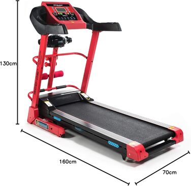 ECODE® Складне бігове полотно з амортизаторами DSA, Bluetooth та LCD-дисплеєм - бігове полотно для ходьби та бігу з 12 програмами