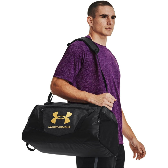 Універсальна спортивна сумка-рюкзак Under Armour UA Undeniable 5.0, чорний меланж, середній розмір