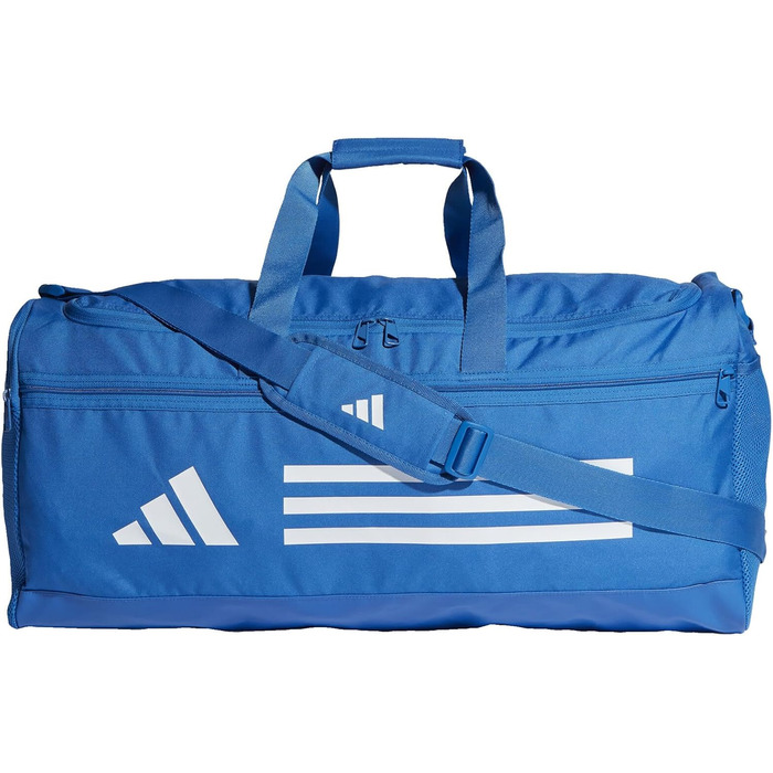 Спортивна сумка adidas Essentials Duffel унісекс, синя/біла
