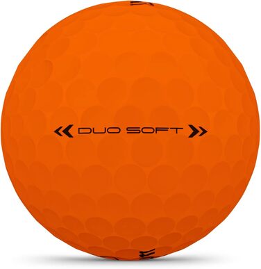 Гольф м'ячі Wilson Duo Soft, білий/червоний/оранжевий