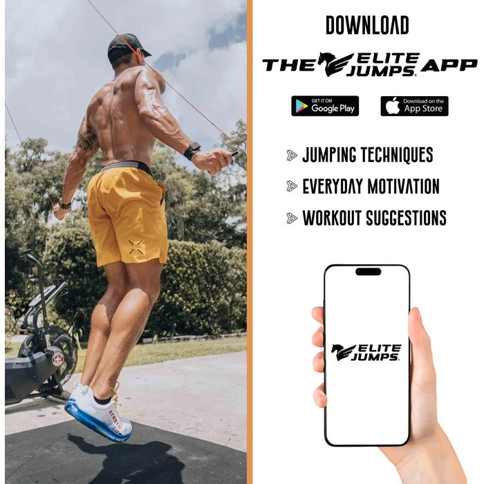 Скакалка Elite Jumps з намистинами, регульована, для фітнесу, з міцними ручками та ударостійкими сегментами, для кросоверу та тренувань