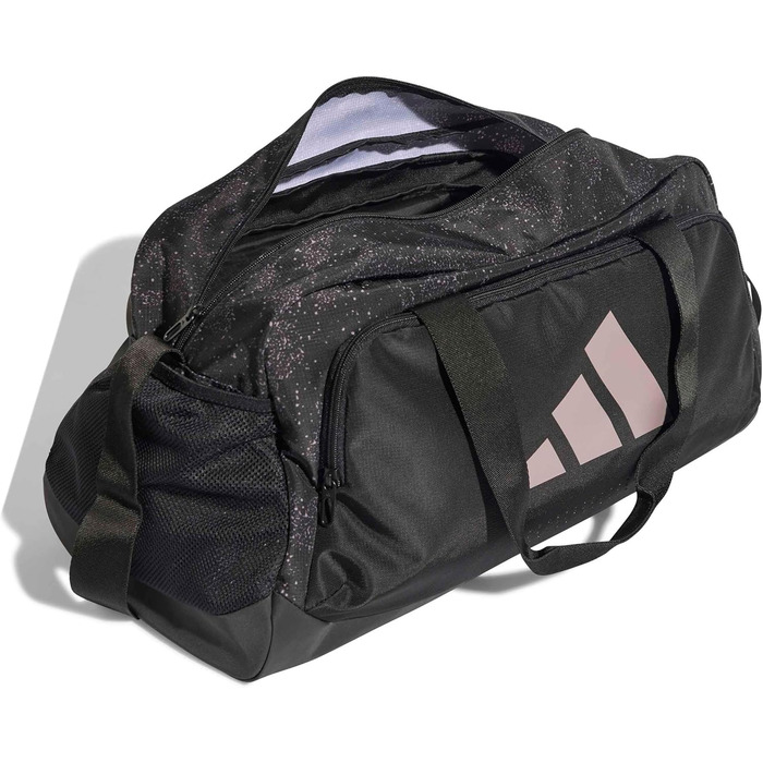 Спортивна сумка Adidas Defender Graphic для жінок, маленька, чорна (Black/preloved fig), універсальний розмір