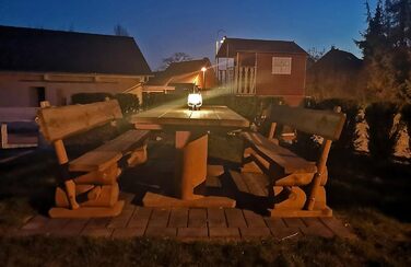 Ліхтар кемпінговий LED ChiliTec 23 см, регулювання яскравості, вінтажний дизайн, мідь