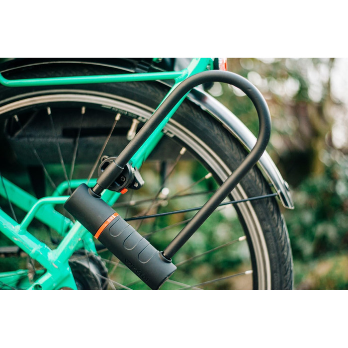 Замок Zefal K-Traz U17 для велосипеда, електровелосипеда, скутера, мотоцикла: сталевий бугель, кабель 120 см, чорний