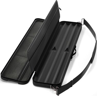 Чохол для більярдних київ Casemaster Parallax Guard 2x2, на 2 повні киї (2 батти/2 шафти), міцний поліестер 600D Oxford, чорний