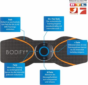 Bodify® 2-в-1 EMS тренажер для стимуляції м'язів рук і ніг, електростимулятор для нарощування м'язів, оригінальний EMS фітнес-тренер