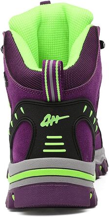 Трекінгові черевики для жінок та чоловіків: зручні, легкі, з неслизькою підошвою. Ідеальні для хайкінгу та активного відпочинку. Розмір 3.5 UK, фіолетовий колір.