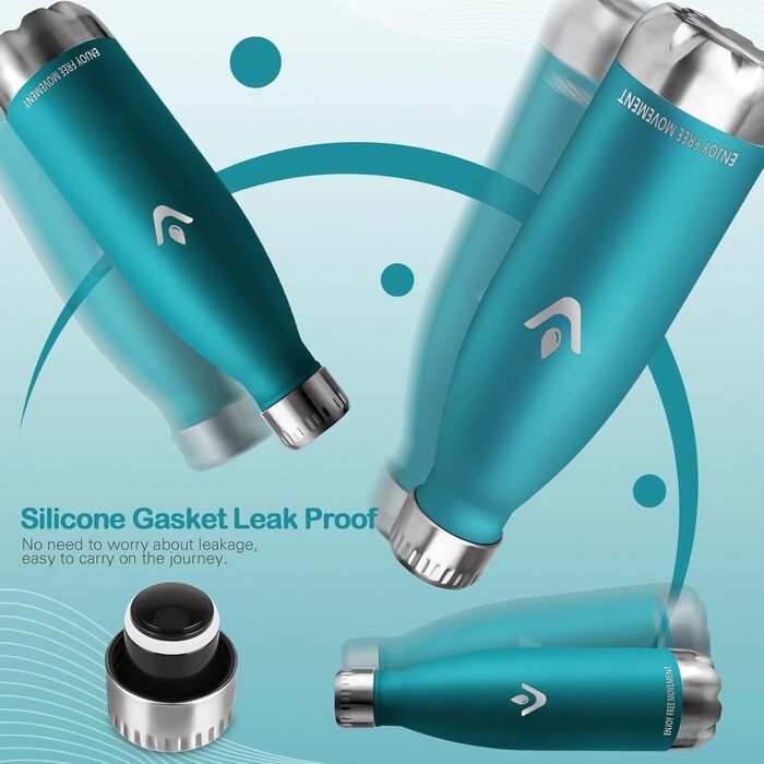 Термопляшка HoneyHolly 750 мл з нержавіючої сталі - спортивна, без BPA, для фітнесу, велоспорту, темно-фіолетова