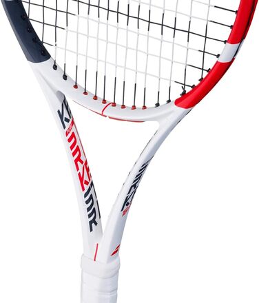 Тенісна ракетка Babolat Pure Strike 16/19 для дорослих, унісекс, біло-червона-чорна
