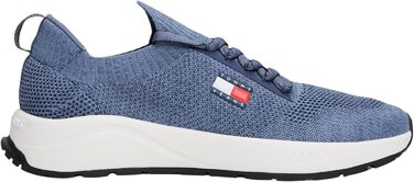 Футболка Tommy Jeans Runner Knitted Em0em01580 (42 EU, Сіро-блакитний)