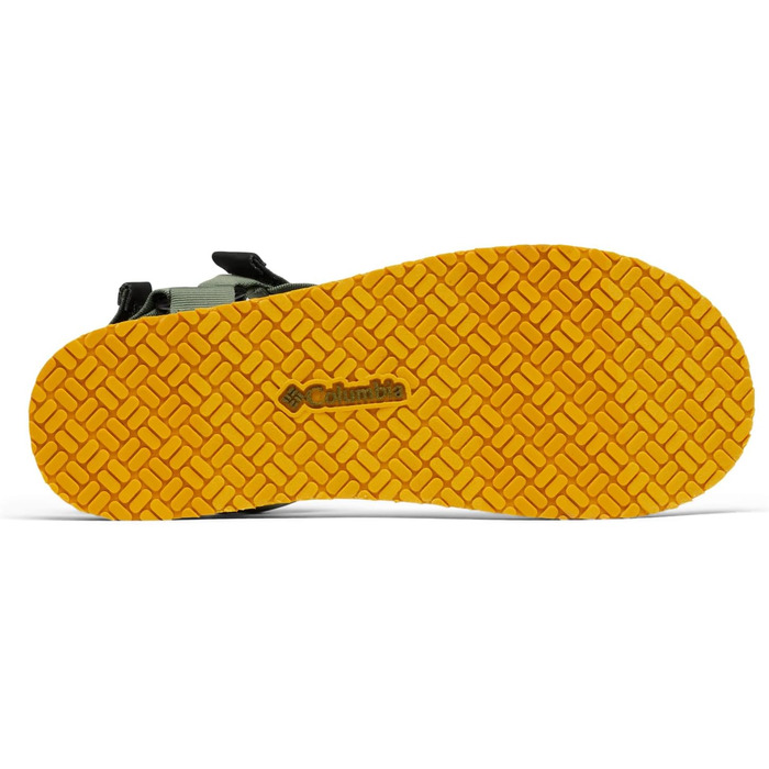 Columbia Breaksider Sandal: Чоловічі сандалі для активного відпочинку, 46 EU, зелений (Mosstone/Golden Yellow)