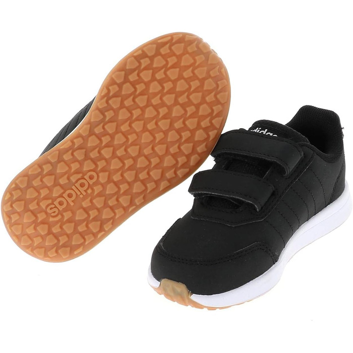 Дитячі кросівки Adidas Vs Switch 2 K для бігу (18 EU, чорний/білий/гірчичний)