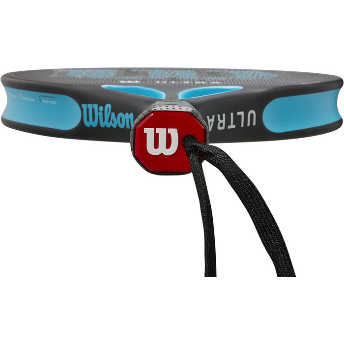 Падель ракетка Wilson Ultra Elite V2, скловолокно/EVA, 361 г, чорна/синя