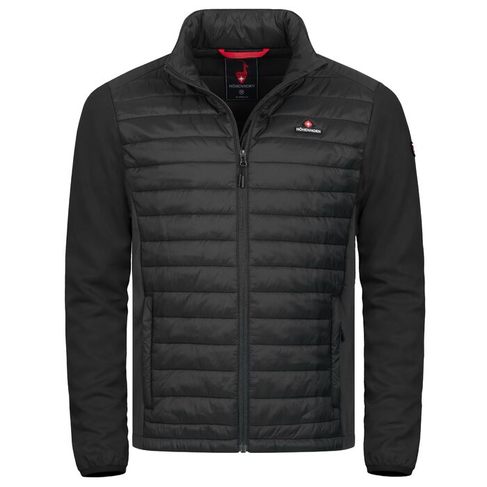 Чоловіча гібридна куртка-софтшелл Höhenhorn Kaprun Steppjacke, спортивна утеплена куртка, XL, чорна