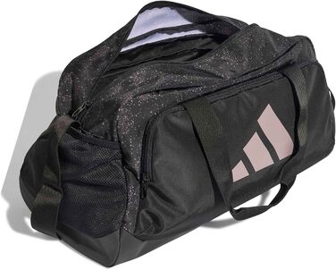 Спортивна сумка Adidas Defender Graphic для жінок, маленька, чорна (Black/preloved fig), універсальний розмір