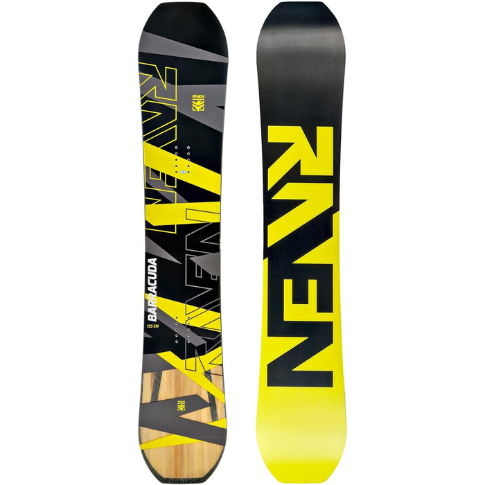 Сноуборд-сет Raven: сноуборд Barracuda Carbon Lime + кріплення Fastec FT360 (157 см) + кріплення FT360 Lemon XL