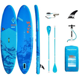 SUP-дошка AQUATONE Wave Plus 11' для дорослих, універсальна, блакитна, розмір XL