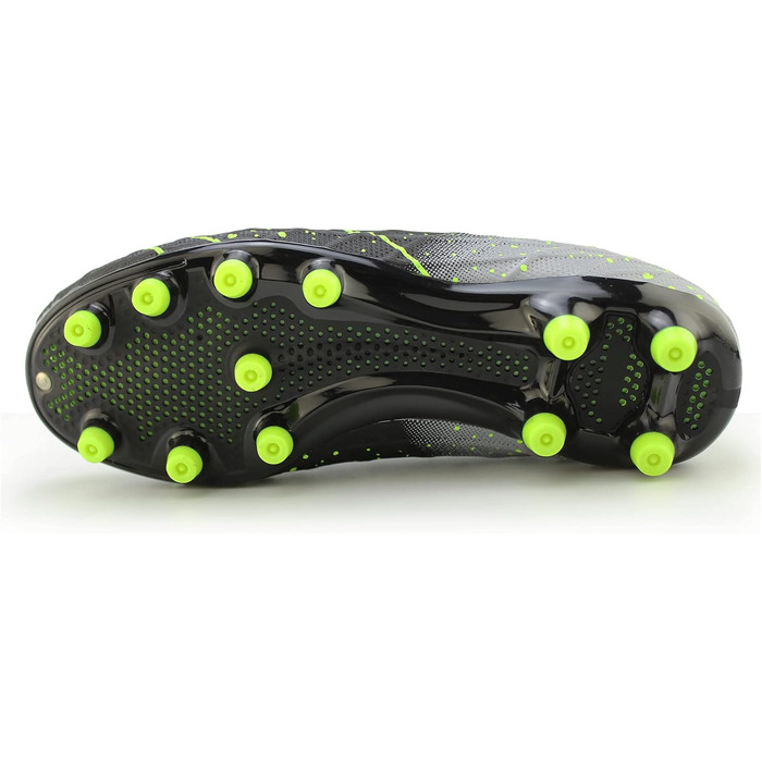 Дитячі футбольні бутси Hawkwell для твердого поля, чорно-зелені, для тренувань та змагань (34 EU)