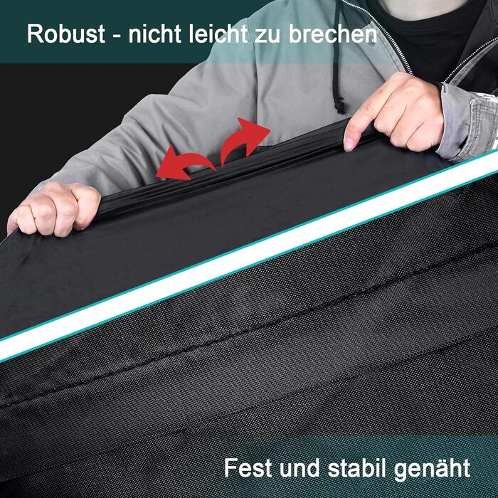 Водонепроникна захисна накидка для мотоцикла LIHAO - зимова, 245x105x125 см