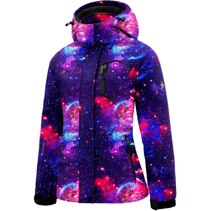 Жіноча гірськолижна куртка GEMYSE, водонепроникна, тепла, вітронепроникна, зимова, куртка-мантія, колір морської хвилі, розмір M