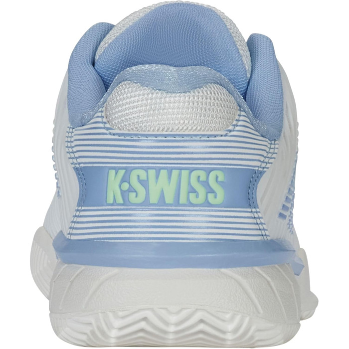 Жіночі тенісні кросівки K-Swiss Hypercourt Express 2 Hb, 39.5 EU, білий, сірий, зелений