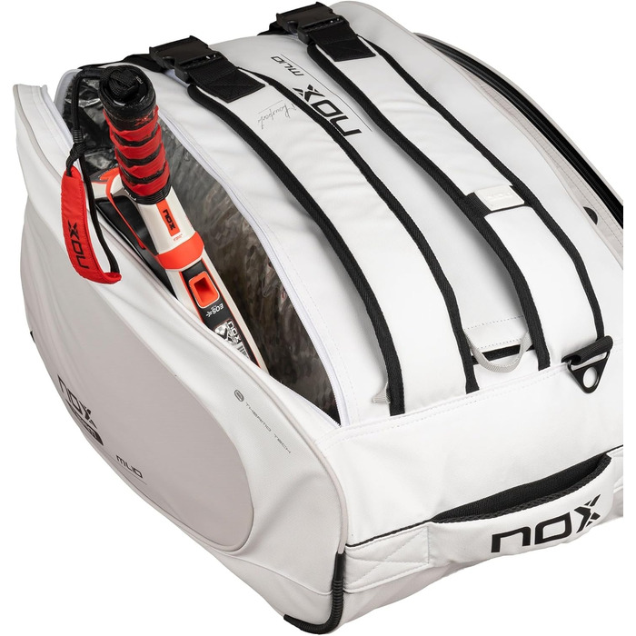 Сумка для падел Nox ML10 Team Bpml10tewhgr Біла - Професійна сумка для ракет та аксесуарів
