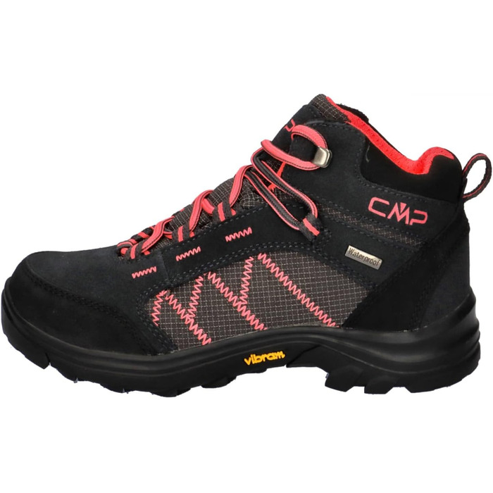 Дитячі трекінгові черевики CMP Thiamat Mid 2.0 WP (37 EU, сірий, рожевий)