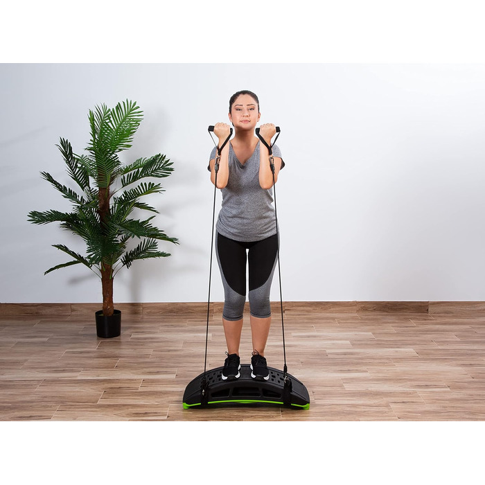 Вібраційна фітнес-платформа GLOBAL RELAX Zen Shaper Balance зелена | Осцилююча дошка для схуднення, масажу стоп, Bluetooth