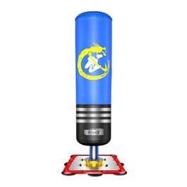 Боксерський мішок Dripex для дому та тренувань, стійка в комплекті, блакитний - для тхеквондо та боксу