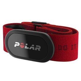 Polar H10 - нагрудний датчик серцевого ритму ANT+ Bluetooth, точність ЕКГ, вимірювання HRV, водонепроникний, зручний, сумісний з різними видами спорту та фітнес-пристроями (Red Beat, M-XXL)