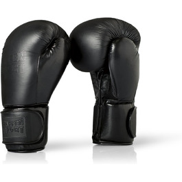 Боксерські рукавички Paffen Sport з натуральної шкіри Black Logo для спарингів та тренувань з боксу, кікбоксингу, муай-тай, К1 та інших єдиноборств