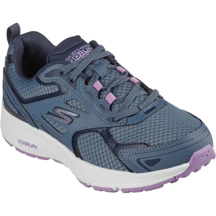 Кросівки жіночі Skechers Go Run Consistent сині шкіряні з фіолетовою окантовкою 36.5 EU