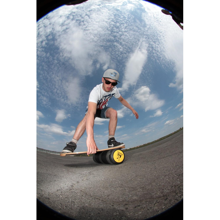 Балансборд RollerBone 1.0 Pro Set з Softpad та килимком для тренувань, балансувальна дошка
