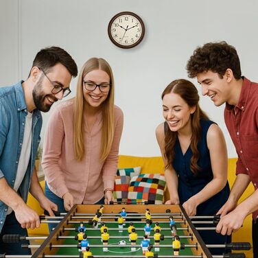 СеренЛайф 4-в-1/5-в-1 Багатофункціональний стіл – більярдний, тенісний, кікер, хокей, шафлборд та боулінг – ігровий стіл для дітей та дорослих, 4-в-1, кікер-версія