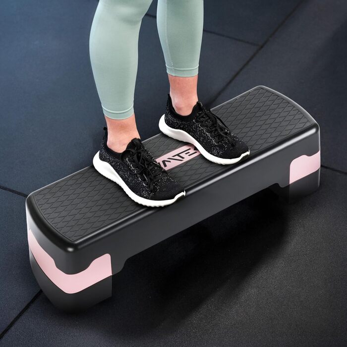 Queenfit Step платформа для аеробіки - регульована фітнес-платформа для дому, 2-рівнева