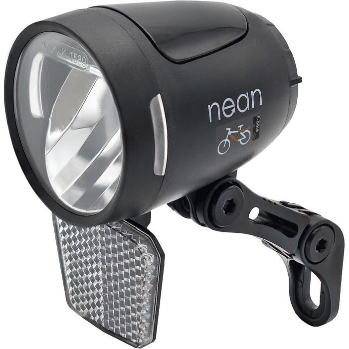 Фронтальна фара для електровелосипеда Nean - 90 LUX, з відбивачем, сертифікат StVZO
