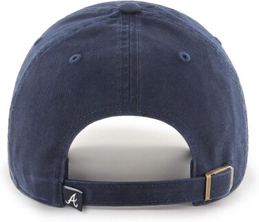Кепка бейсболка 47 Brand RGW01 Clean Up Strapback Atlanta Braves темно-синього кольору, 55-62