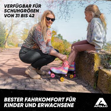 Роликові ковзани Apollo Disco Roller: класичні моделі для дітей та дорослих, регульовані Quad-ковзани (31-42)