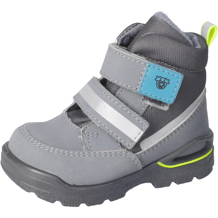 Зимові чоботи RICOSTA Flori для дівчаток та хлопчиків, дитячі чоботи для перших кроків, ширина: широкі, змінна устілка, Sympatex, пранні, веганські, 20 EU, широкі, графіт, карбон