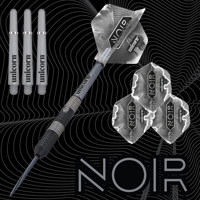 Унікорн дартси Noir Style 3 зі сталевим наконечником